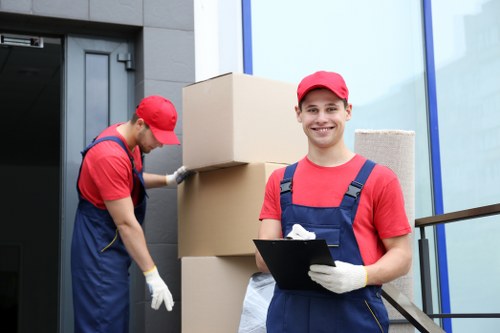 Careful furniture handling during a flat removal in Ealing