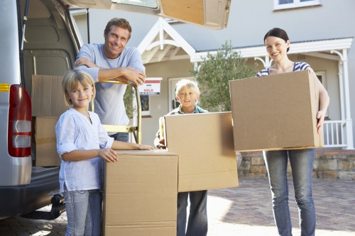 Preparing boxes and essentials for a home move in Ealing